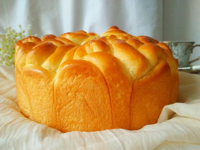 玫瑰花酸奶面包