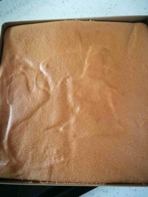 我用的可可蛋糕卷，28*28金盘，原味蛋糕卷也是一样的，我也做过