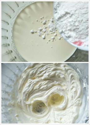 淡奶油打发冰箱冷藏备用