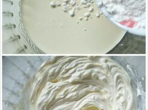 淡奶油打发冰箱冷藏备用