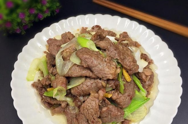 大葱爆牛肉