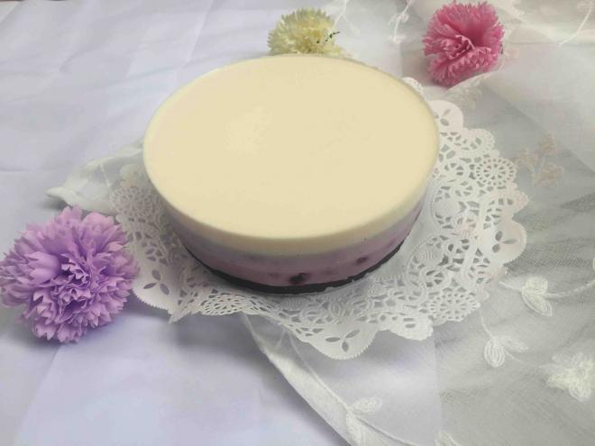 渐变蓝莓冻芝士