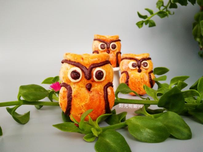 猫头鹰卡通酥饼