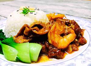 再配一碗米饭吃，很香滴。