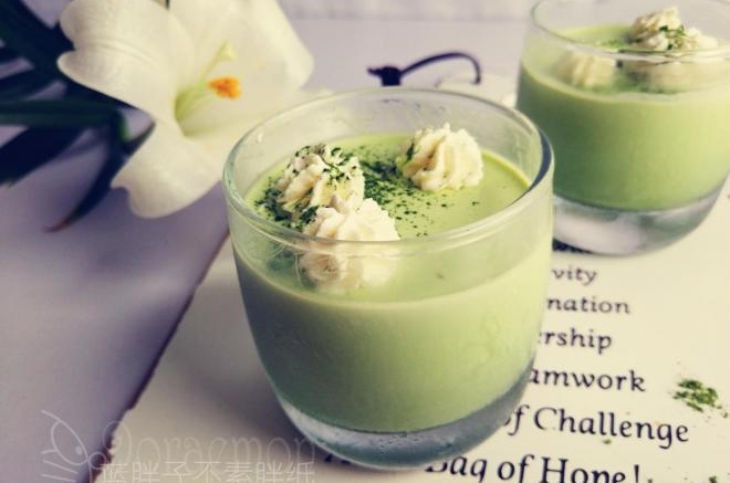 超好吃的抹茶布丁