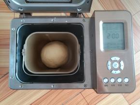 面团发酵结束，大概是之前2倍的大小