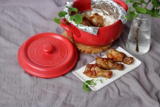 砂锅烤的鸡根翅也很好吃哦