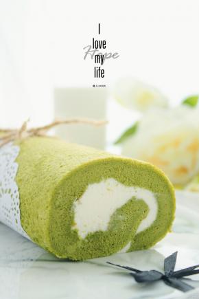 清新的绿配浅浅的白