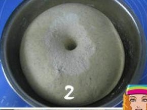 面团发酵至原体积2-2.5倍大