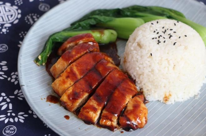 照烧鸡排饭