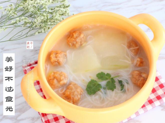 冬瓜丸子粉丝汤
