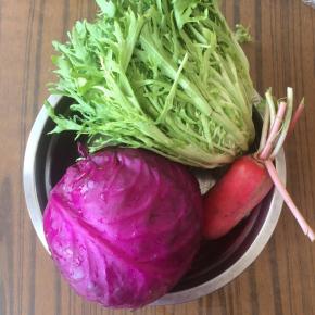 蔬菜洗干净，沥干水分备用。