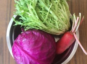 蔬菜洗干净，沥干水分备用。