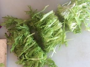 苦菊切成段。
