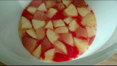 第二天早上打开盖子，搅拌，已经明显小泡泡出来了