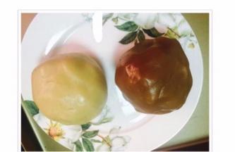 面团和馅团准备好
