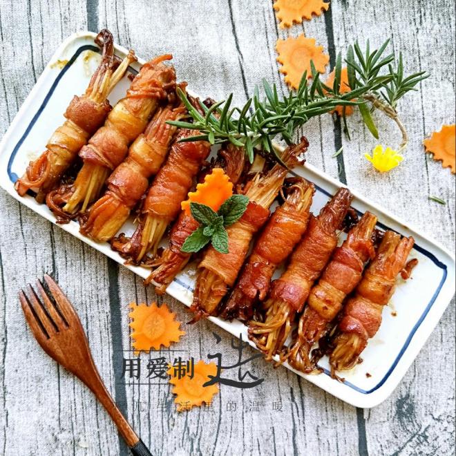金针菇培根卷