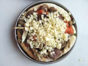 上面铺满芝士