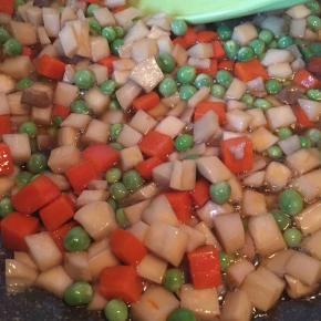 翻炒一分钟出锅