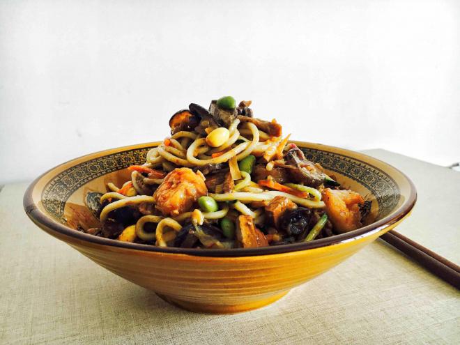 老天津卫三鲜卤面