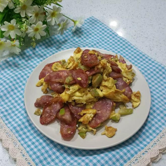 蛋炒腊肠