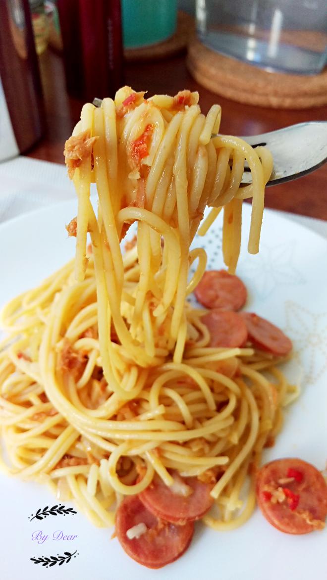 香肠鱼意大利面（家庭版本）