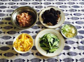 准备好的食材大合影，准备开炒啦。