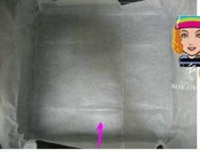 烤盘垫上油纸；