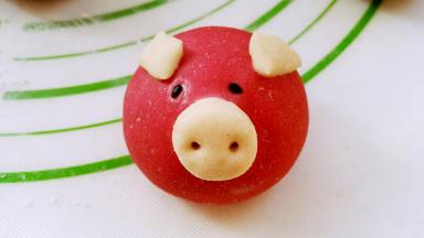 萌萌哒的双色小猪！