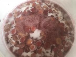 加热至沸腾，然后关小火，开盖再煮8-10分钟左右，晾凉了盛出来就可以吃了。