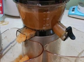 哈密瓜汁和渣同时出来