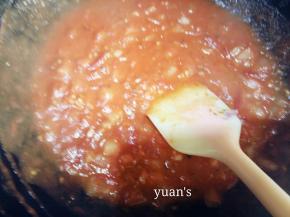 炒到西红柿汤汁粘稠关火冷却