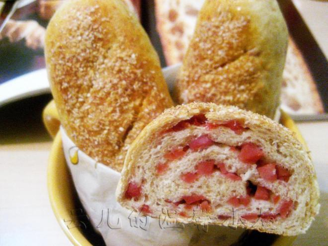 豆渣胚芽火腿餐包