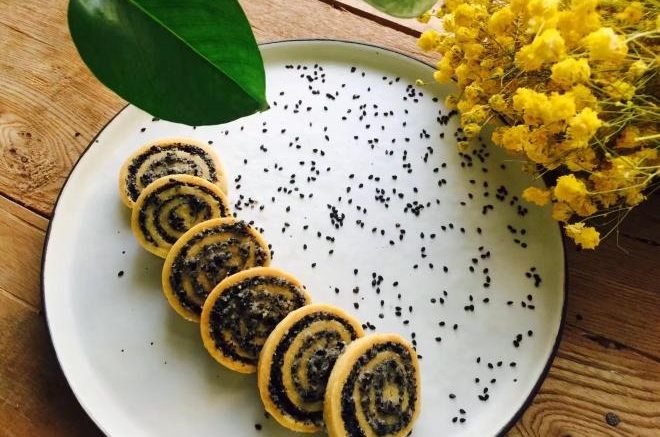 黑芝蔴年轮饼干