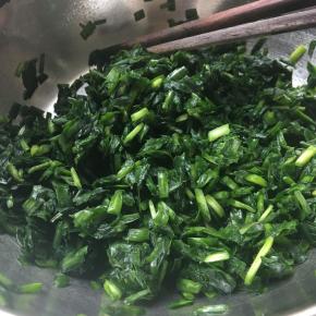 韭菜挤干水份