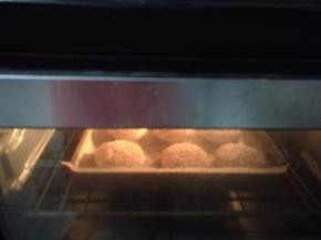 放入预热好的烤箱上下火190度，烘烤20分钟即可。