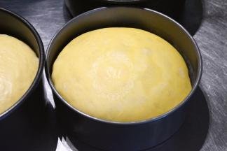 发到9成满。这里建议使用不粘模具哦。