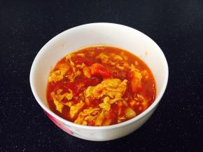 香喷喷的西红柿鸡蛋卤做好了