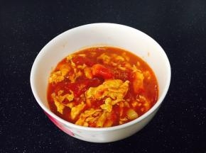 香喷喷的西红柿鸡蛋卤做好了