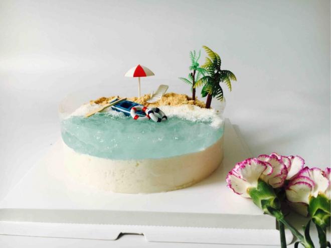 海洋椰风慕斯蛋糕