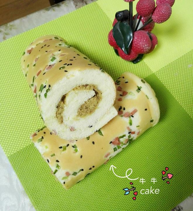 香葱肉松卷