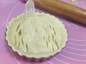 用叉印出花纹