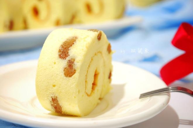 葡萄干蛋糕卷