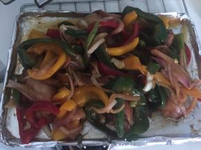 取出，放入蔬菜