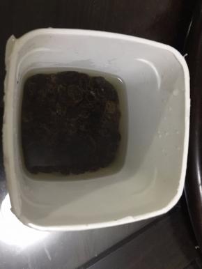 黑加仑葡萄干用清水洗净，然后用凉开水过一下