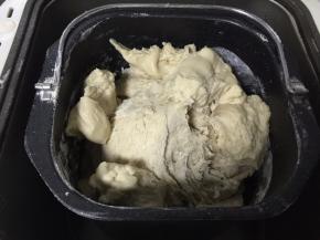 按和面键，将葡萄种面放入一起搅拌