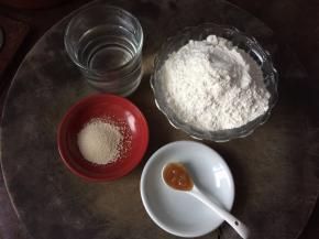 准备好种面材料