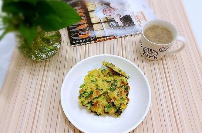 米饭蔬菜鸡蛋饼