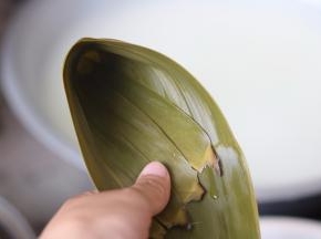5.折成小漏斗状（如图）