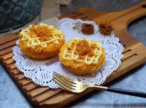 撒上自制的肉松